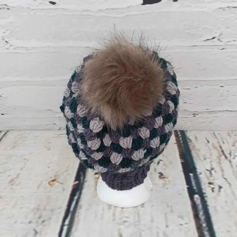 Duncan Street Designs Matheson Hand Crocheted Beanie Hat - Picture 3 of 7